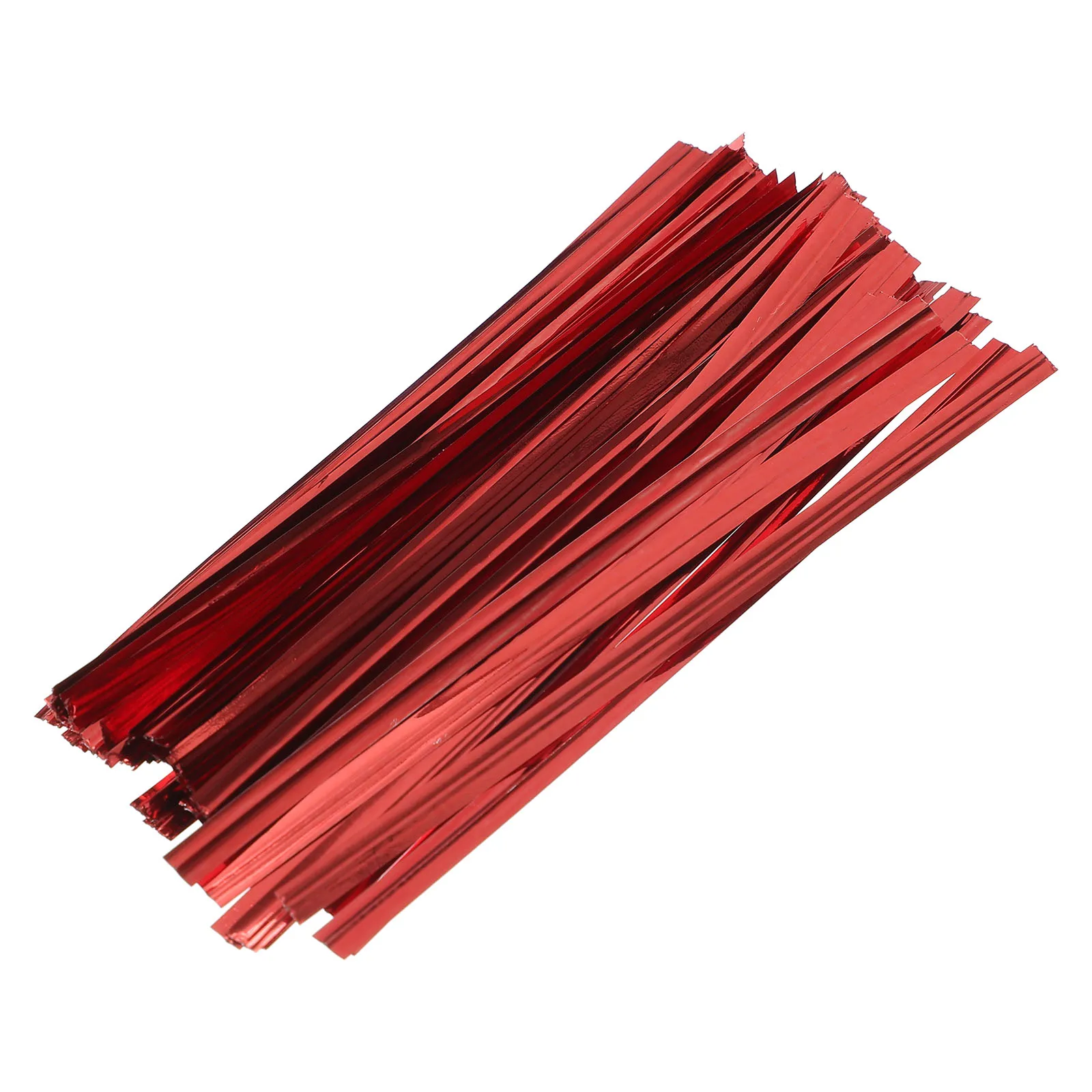 

800pcs 10Cm Colorful Metallic Iron Wire Ties For Bags Candy Wraps Party Decorations Eco-Friendly Soft Reusable Pet Plastic