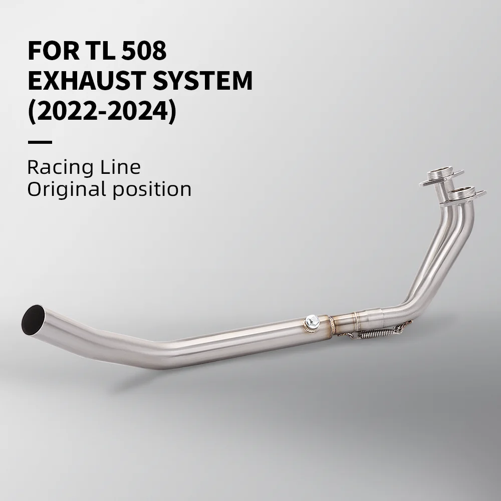 For SYM Maxsym TL508 TL 508 2022 2024 motorcycle exhaust system modified original muffler front connecting rod pipe