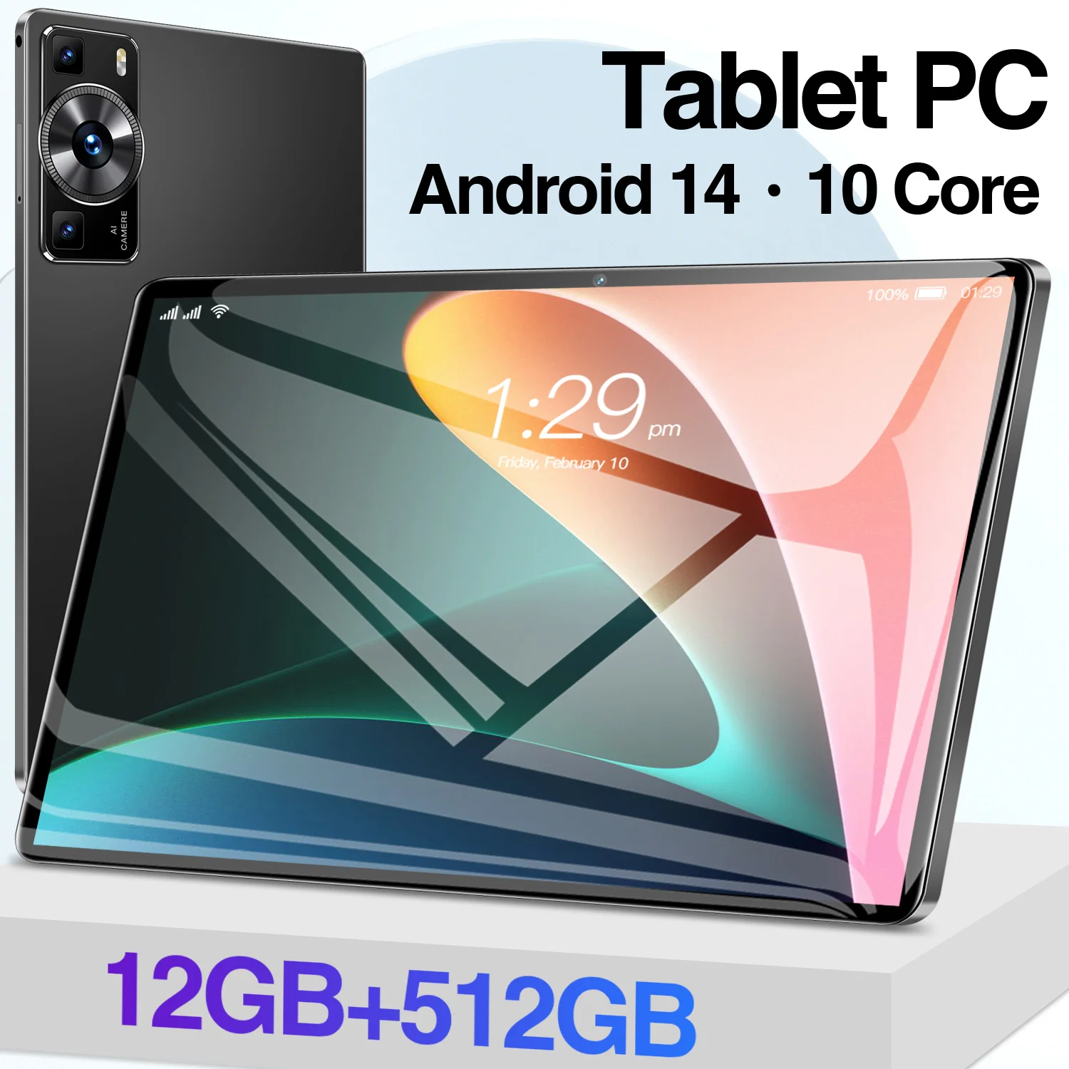 Global Model New P60 Pro Tablet Android 13 16GB+1TB 11-inch Bluetooth 5G Dual SIM Dual Standby WIFI Ultimate Performance Tablet