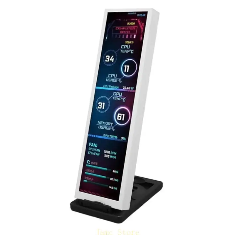 

LX0B Upgraded 8.8" Touches Screen Display Panel for Computer Temperature Monitoring