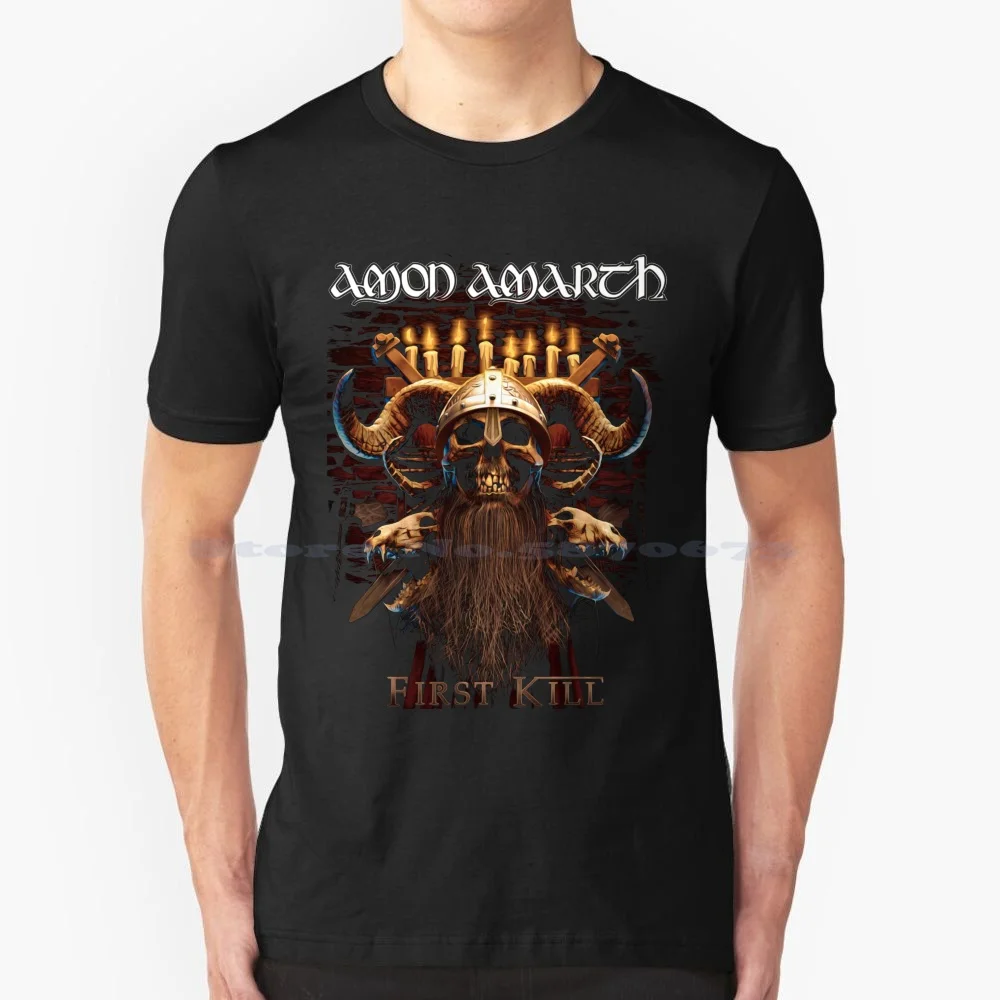 Top Selling Swedish Melodic Metal T Shirt 100% Cotton Tee Amon Amarth Tumba Sindarin Mount Jrr Tolkiens Johan Hegg Olavi