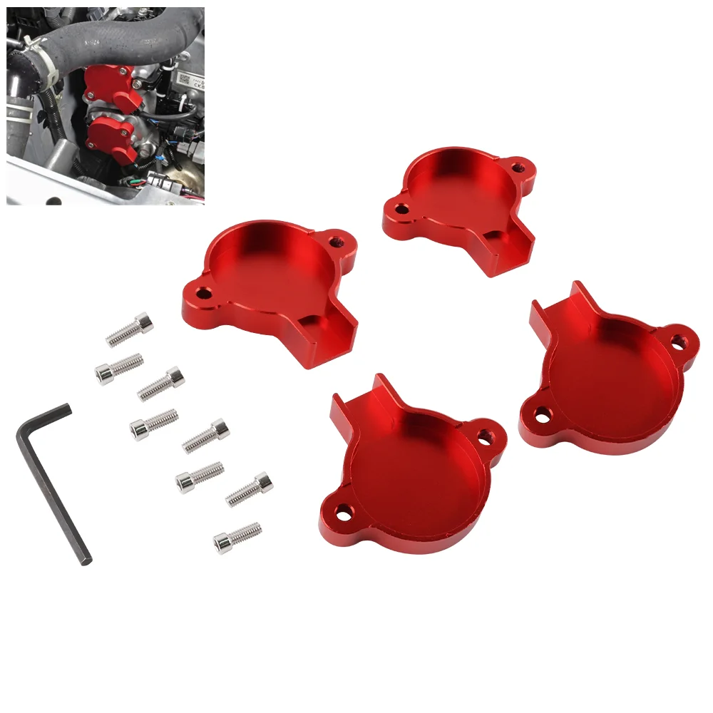 

Aluminum Cam Solenoid Cover 4PCS Red for 2013-2023 Subaru BRZ Toyota 86 GR86 FR-S