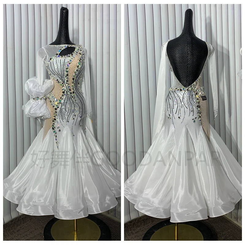 

Платье для бальных танцев, стандартный танцевальный костюм, одежда для вальса, танцевальный костюм для танго, современный конкурс