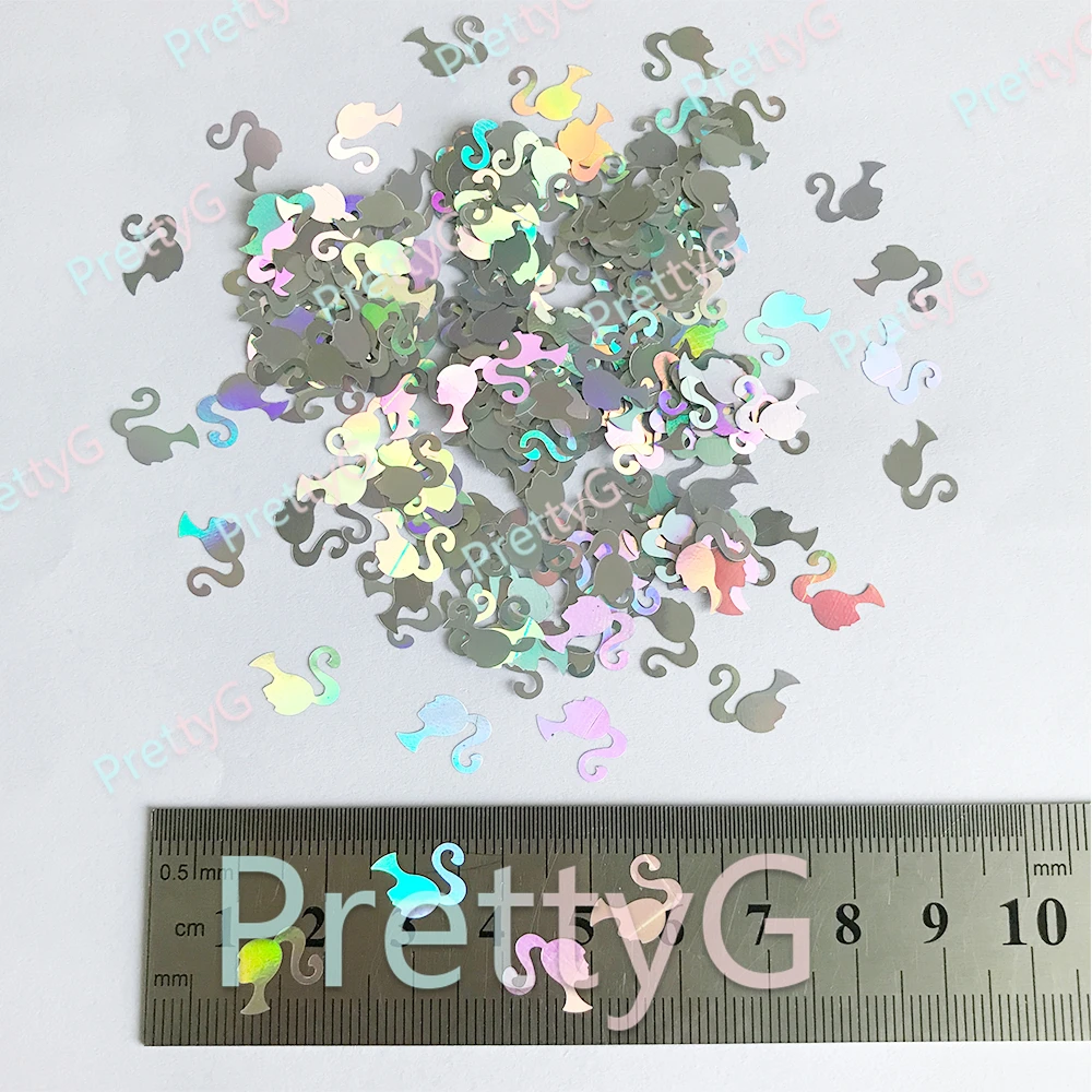 PrettyG 1 Box Girl's Avatar Shape Goddess Glitter Valentine's Day Sequins for Resin DIY Art Craft Nail Decoration Accessories
