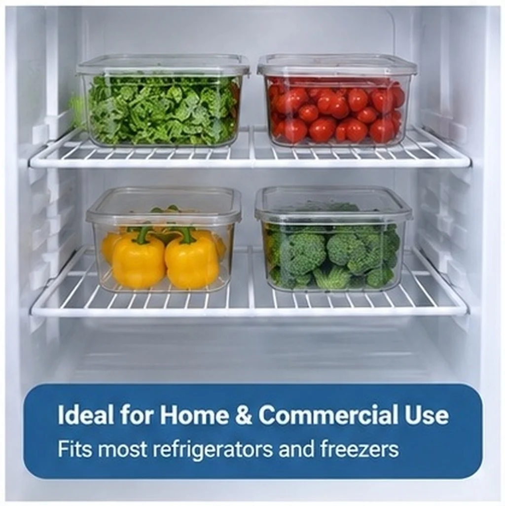 2Pcs Freezer Wire Rack Fridge Shelf Organizer with Grid Structure for Efficient Space Optimization Strong Iron Material Layered