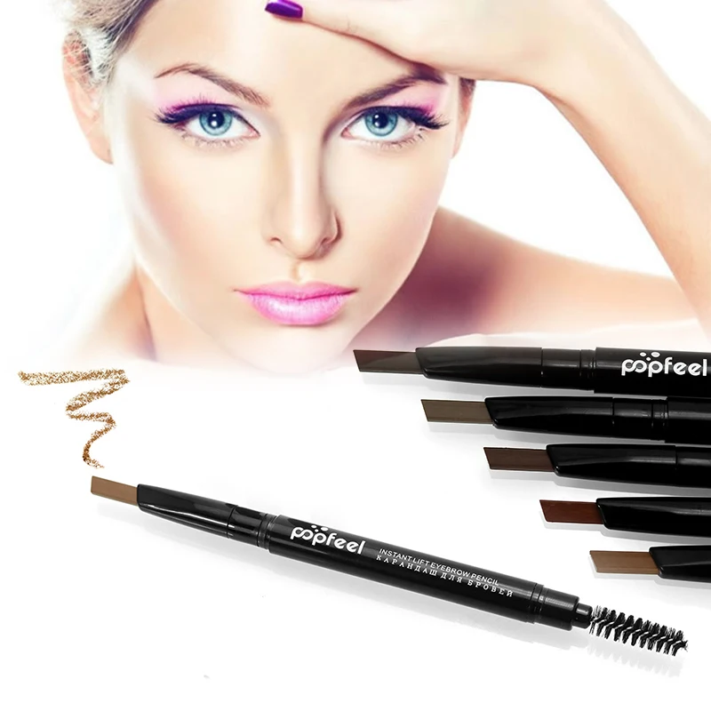 Double-head Eyebrow Penci Fine Eyebrow Pencil Natural Long-lasting Waterproof Sweat-proof Eyebrow Pencil Eyebrow Pen Makeup Tool