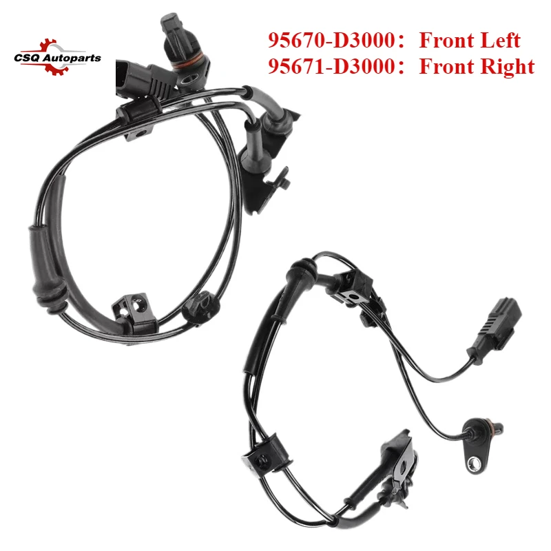 

Front Left Right 95670-D3000 95671-D3000 ABS Wheel Speed Sensor for Hyundai Tucson Kia Sportage