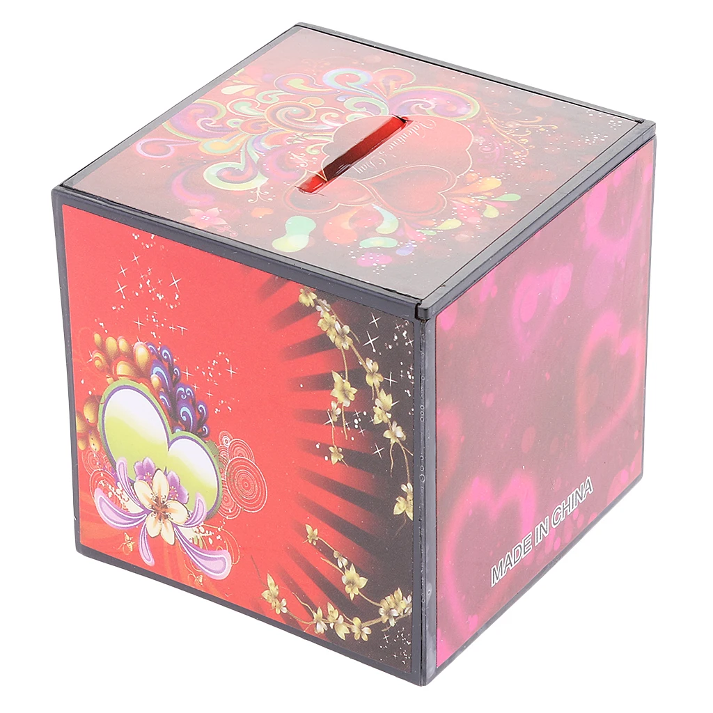Durable Money Collecting Box Coin Cash Saving Piggy Bank Plastic Magic Prop Kits