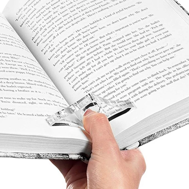 투명 페이지 스프레더 엄지 링 페이지 거치대, 엄지 책갈피, 읽기 액세서리