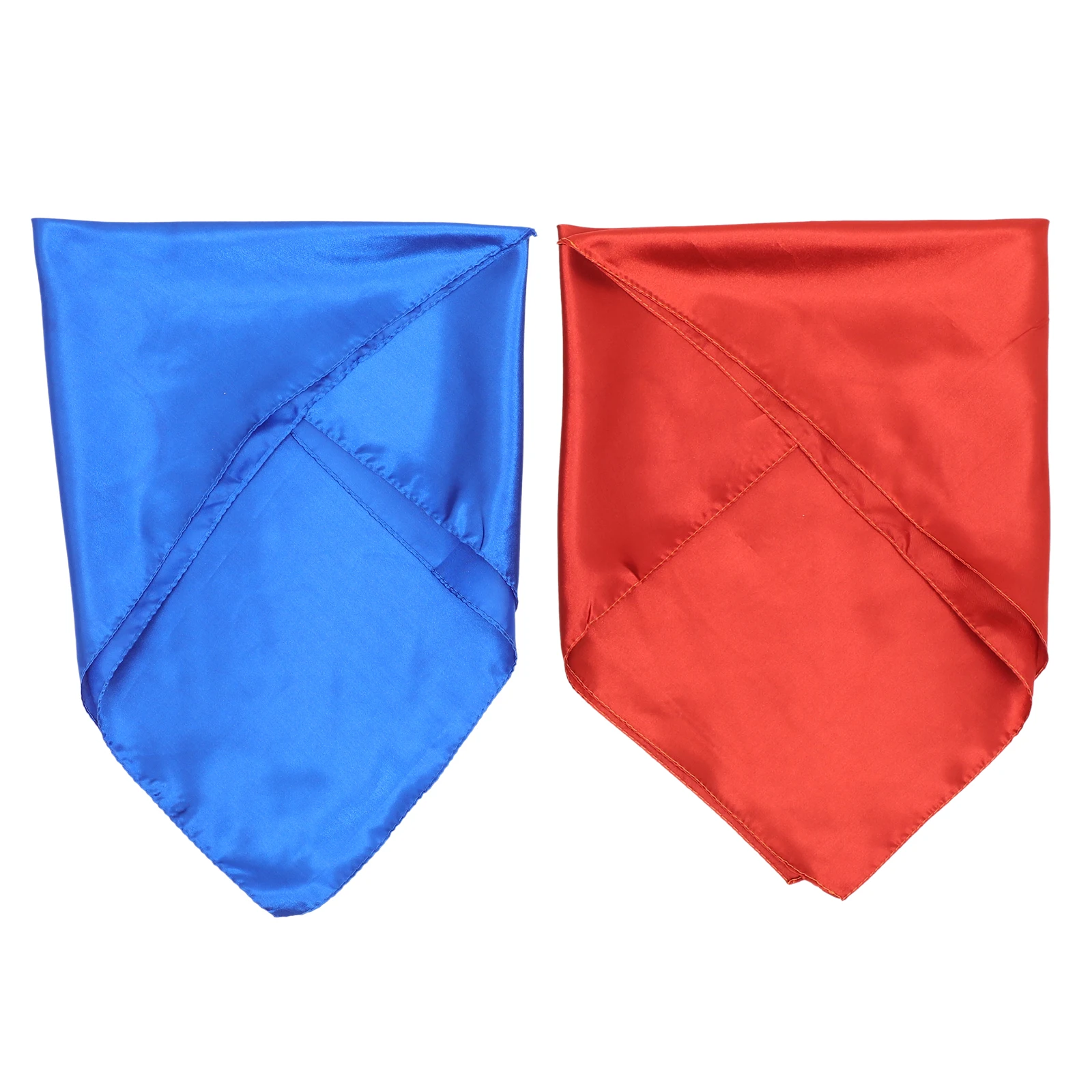 

2Pcs Simulated Silk Small Scarf Solid Color Neck Scarf for Women Girls Fashionable Hair Accessory Simple Kids Headband Wedding