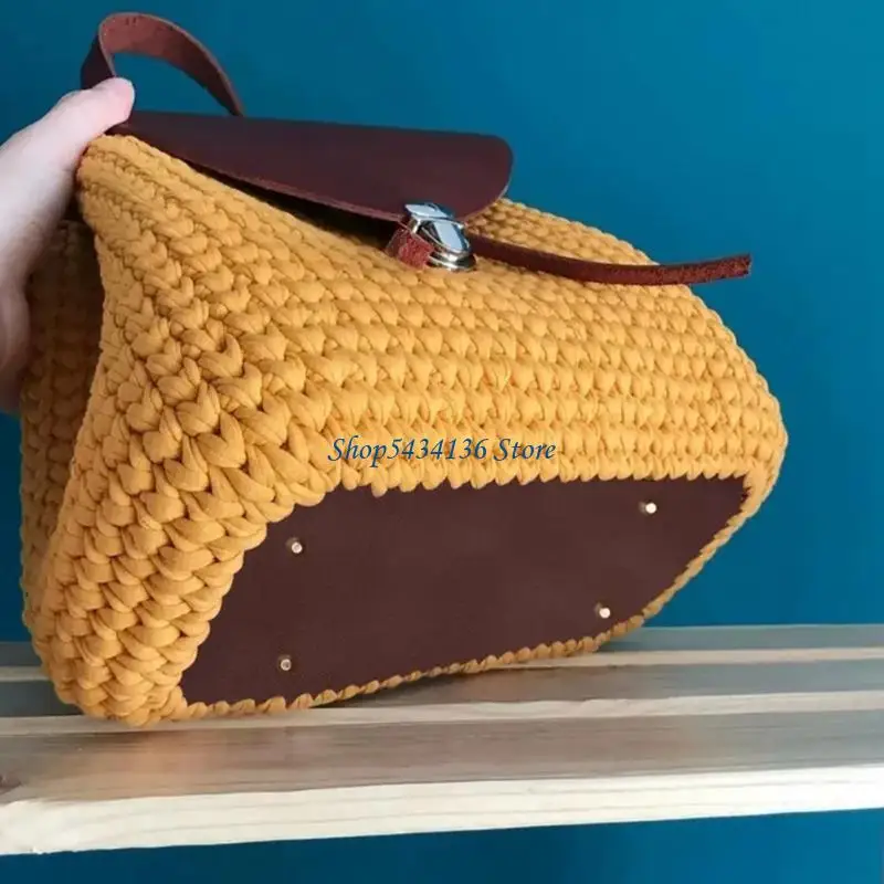 H7ED Strick- und Häkeltaschenboden, 22 x 10 8 x 18 Häkeltaschenboden, Korbbasis, Ledertaschenboden für Stricktasche,