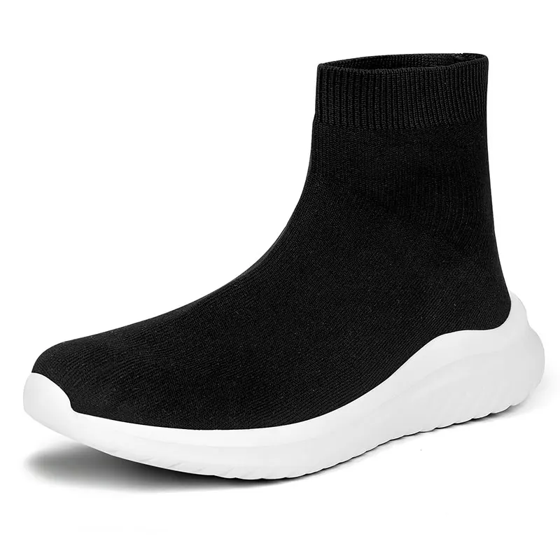 

Black Sock Runing Sneakers Men Trendy Slip on Sports Shoes Women Men Socks Trainers Breathable Jogging Shoes Men Walking Shoes
