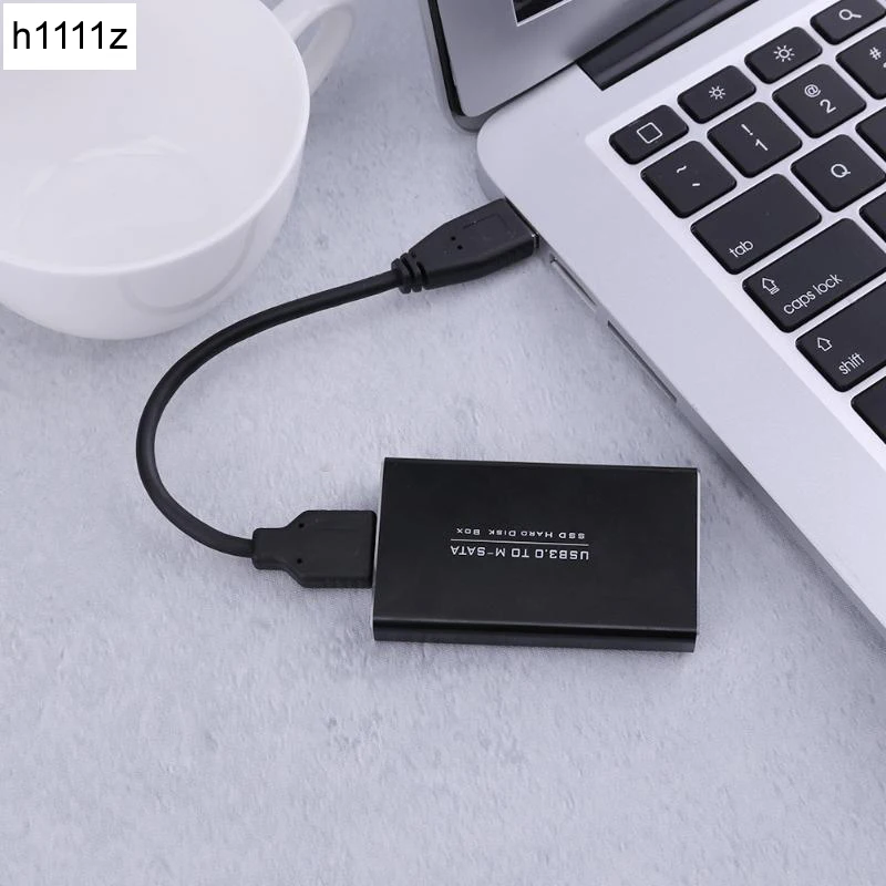 กล่องใส่ฮาร์ดดิสก์ภายนอก HD กล่องอะแดปเตอร์ mSATA เป็น USB 3.0 SSD Enclosure mSATA เป็น USB Enclosure สำหรับ mSATA SSD 30*50 มม.