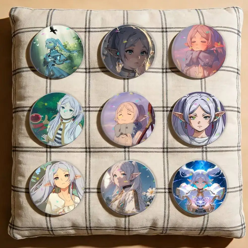 

Beyond Journey F-Frieren Laser Badge Creative Pins Brooch for Bag Clothes Hat Decor Gifts Fans Collect