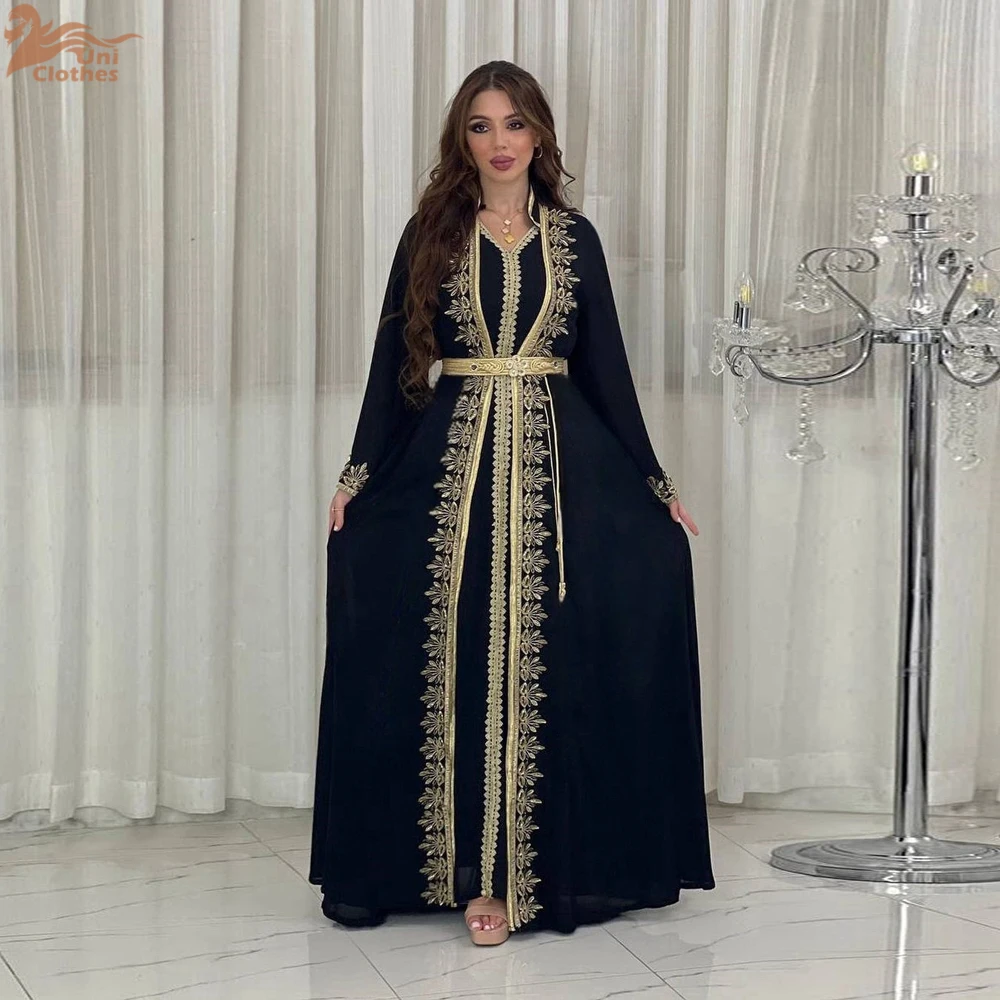 Eid Muslim Party Dress for Women Abaya Emboridery Jalabiya Morocco Dresses Abayas Kaftan Abaya Islam Vestidos Arab Long Robe