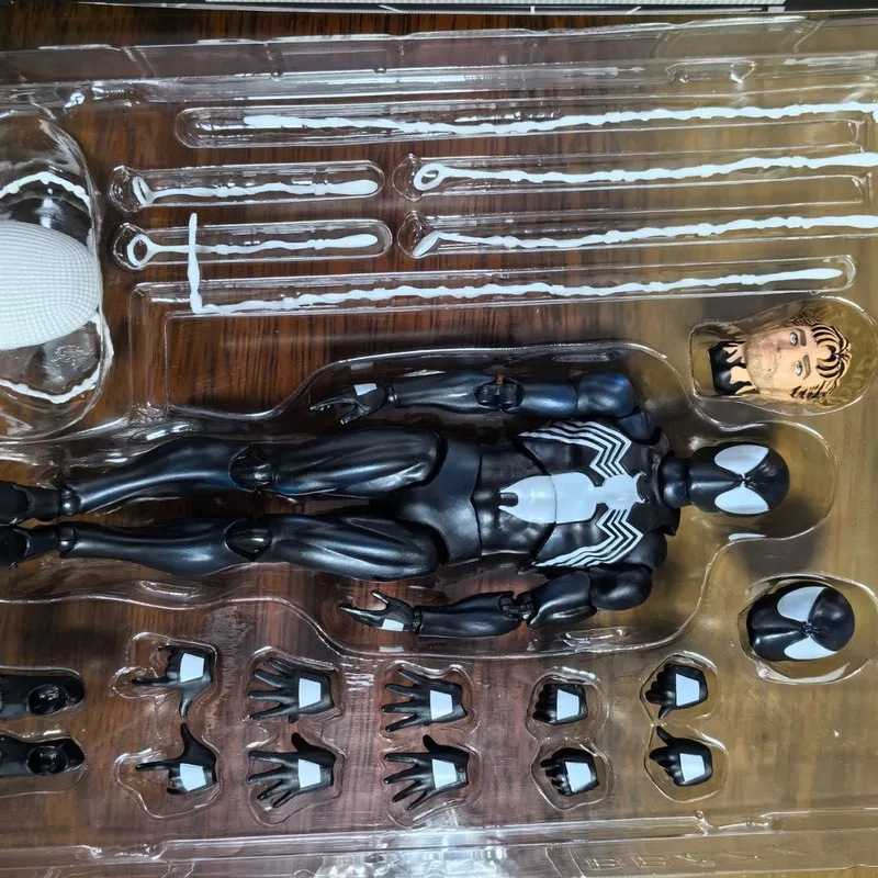 ใหม่ Original Ct โรงงาน Mafex147 Symbiont Spider-Man การ์ตูนรุ่น Venom ชุด Peter Parker สามารถทําของเล่นของขวัญ