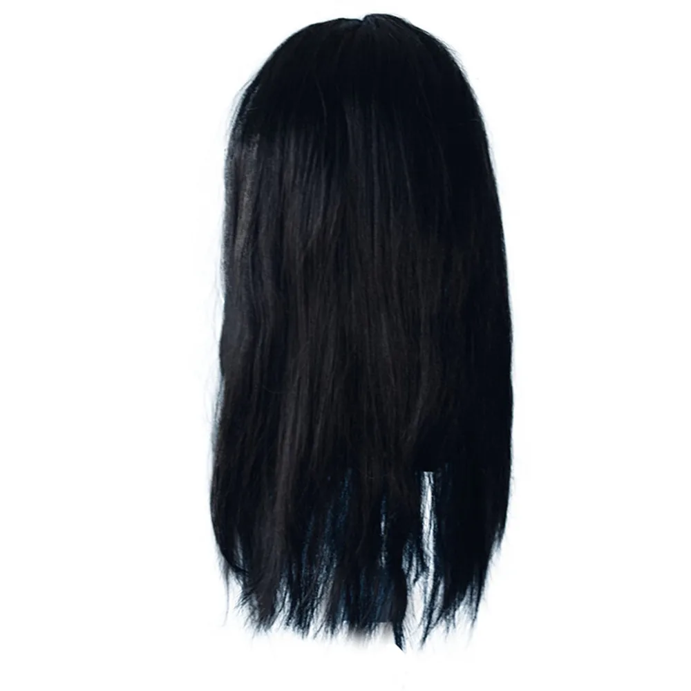 Hexenmaske mit Haaren – Gruselige Latex-Halloween-Kostüm-Requisite für Cosplay, Spukhäuser & Themenveranstaltungen – Detail 2
