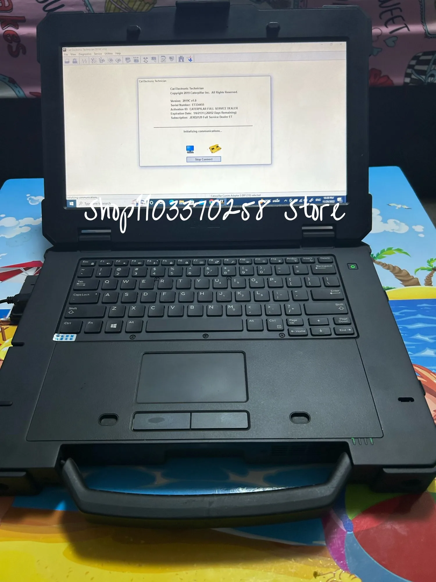 كمبيوتر محمول Top Latitude وعرة Extreme D.ell 7414 I5 6300 4G 8G Ram 256GB 512GB SSD Wifi Notebook يعمل للكمبيوتر الشخصي برامج التشخيص