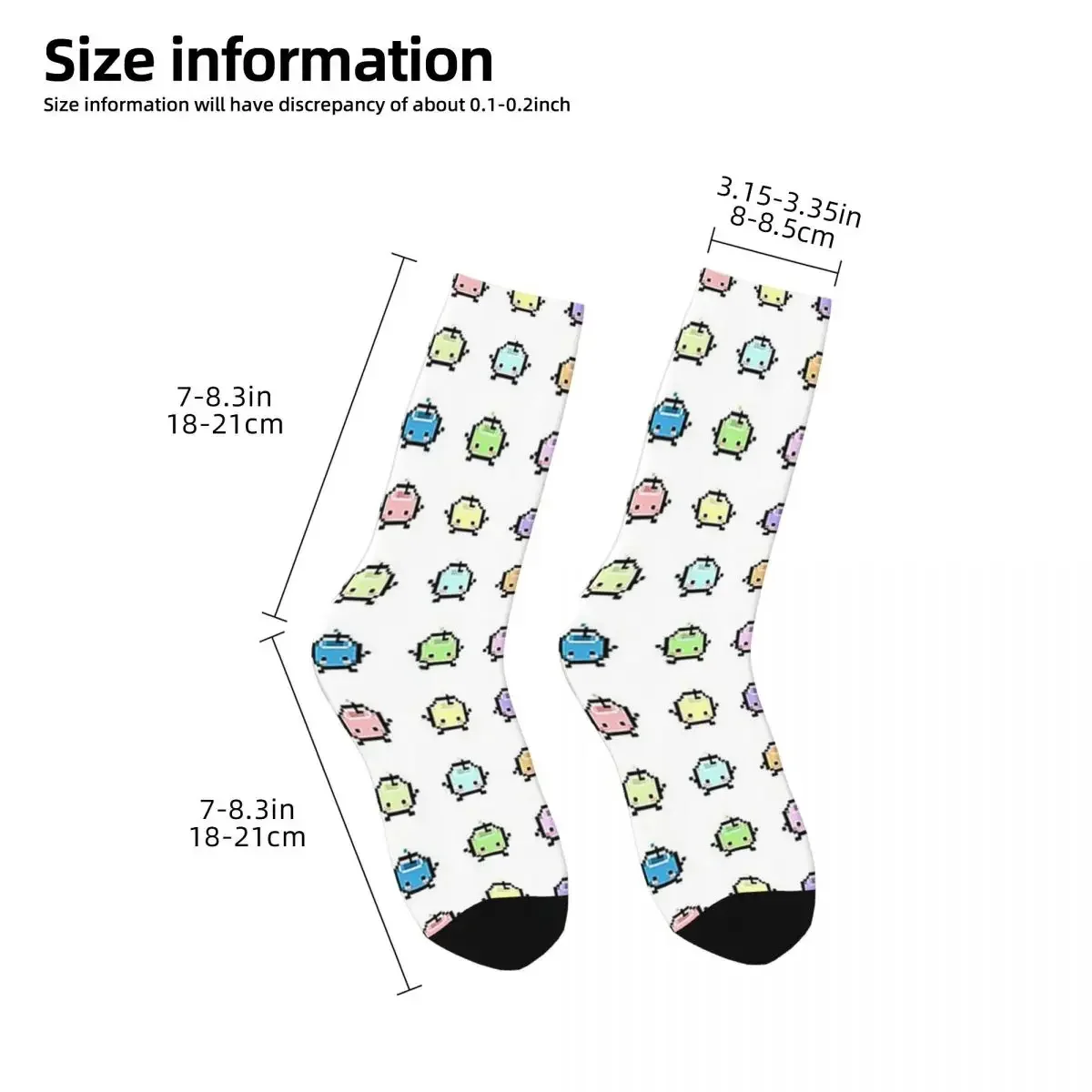 Stardew Valley Pastel Junimos Socks Harajuku Sweat Absorbing Stockings All Season Long Socks for Man Woman\'s Birthday Present