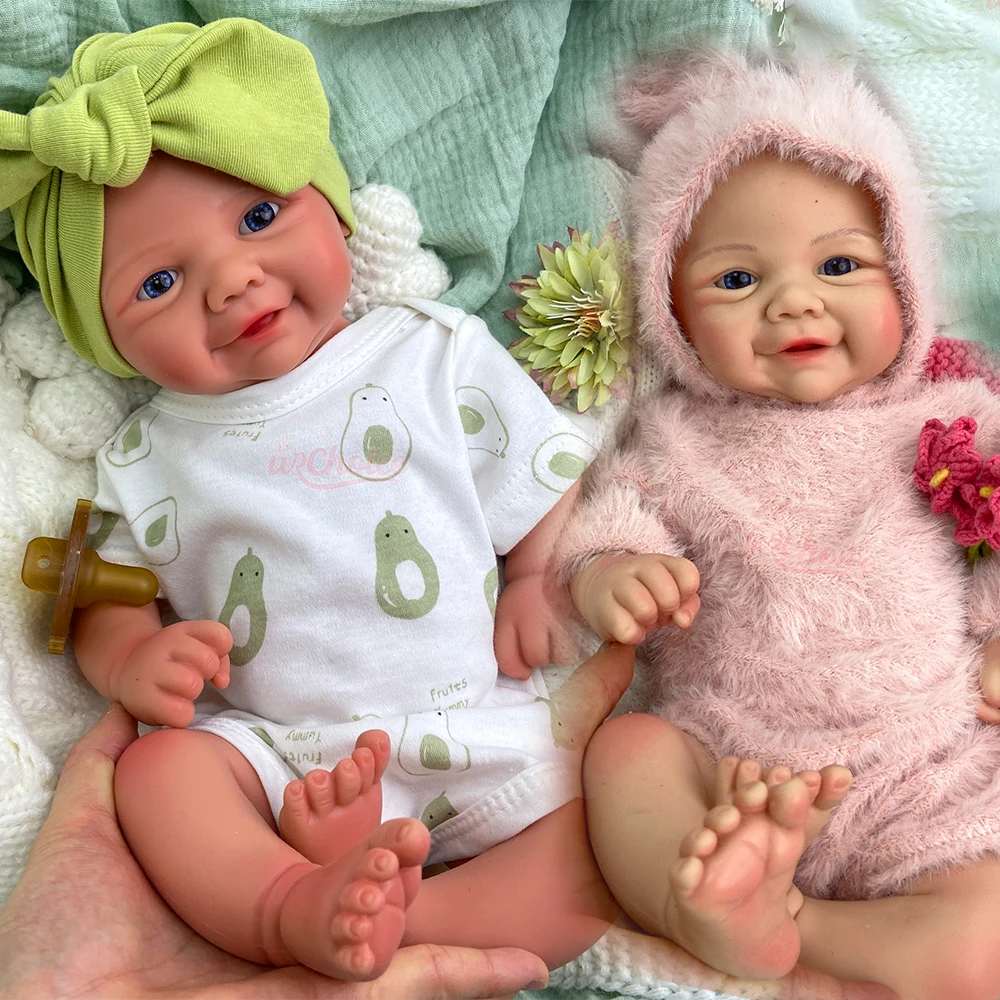 

Силиконовая кукла-реборн 43 см, полнотелая, реалистичная, с утяжелением, мягкая силиконовая терапевтическая кукла для ухода за новорожденными, для домов престарелых и ухода при деменции