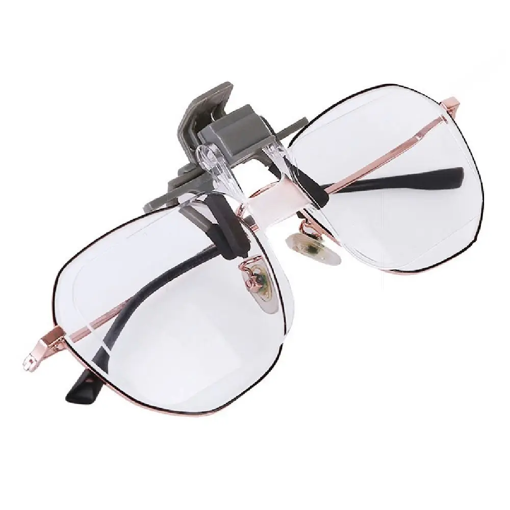 2X Magnification Head-mounted Magnifier Acrylic Optical Lens HD Clip-on Magnifying Glass Comfortable Detachable