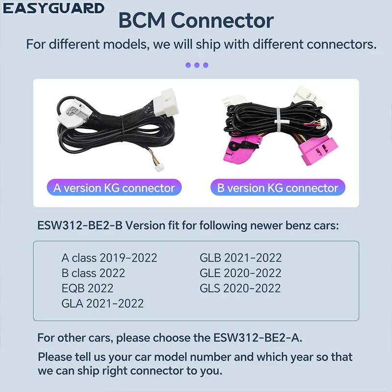 EASYGUARD-Chave inteligente para carros, entrada sem chave, ajuste para fábrica, botão OEM Push Start, liberação remota do tronco