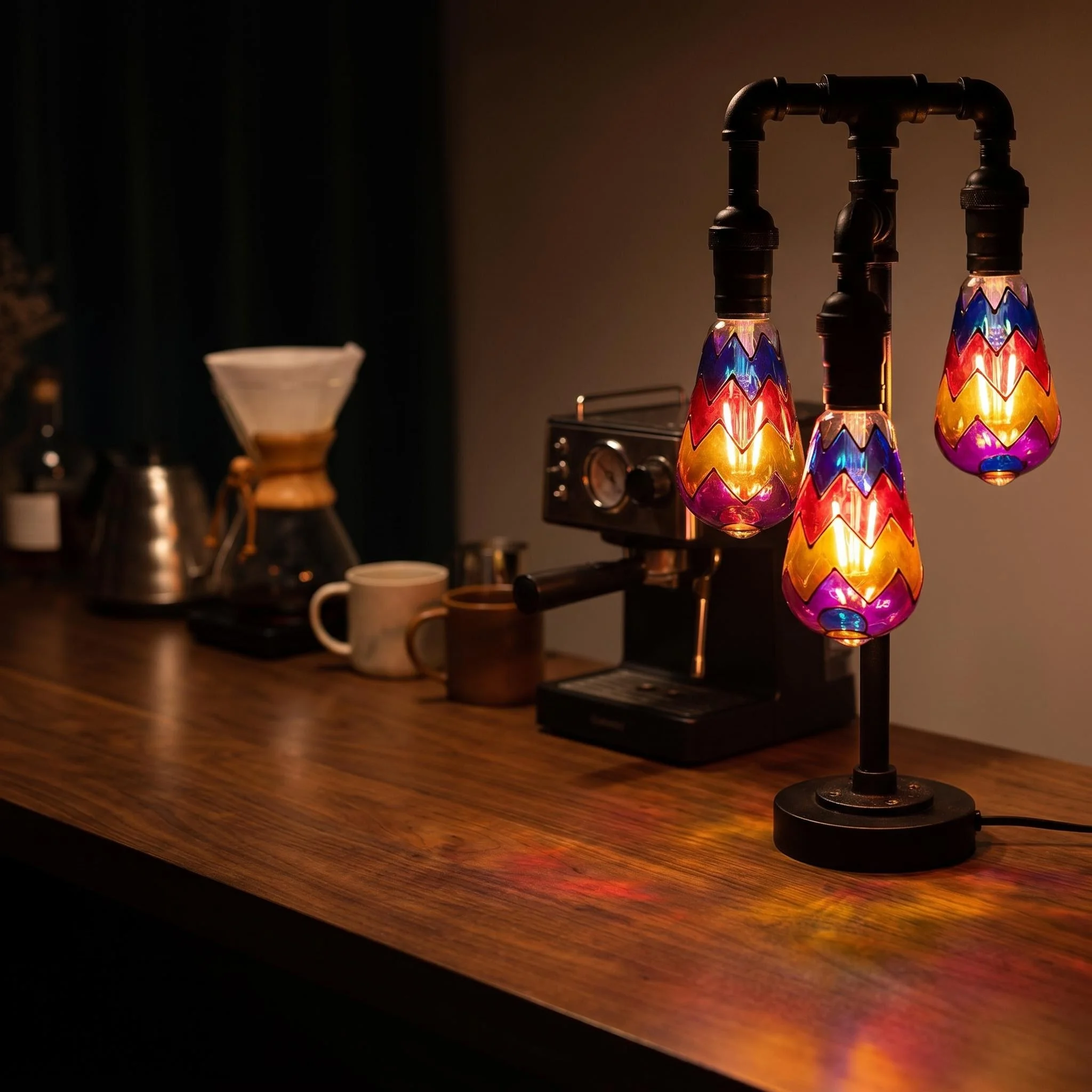 LED Hand Painted DIY Color Decorative Light Bulb 4W ST64 G80 G125 220V Christmas Ambient Light ST64 G80 G95 G125 Light Bedroom