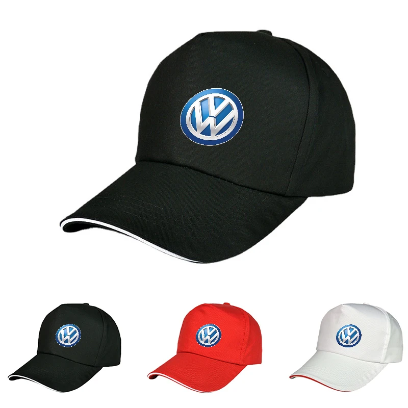 Racing Car Logo Visor Sun Hats Moto GP Outdoor Baseball Cap Hip Hop Hat For Volkswagen VW Passat Golf Tiguan Polo Jetta Touran