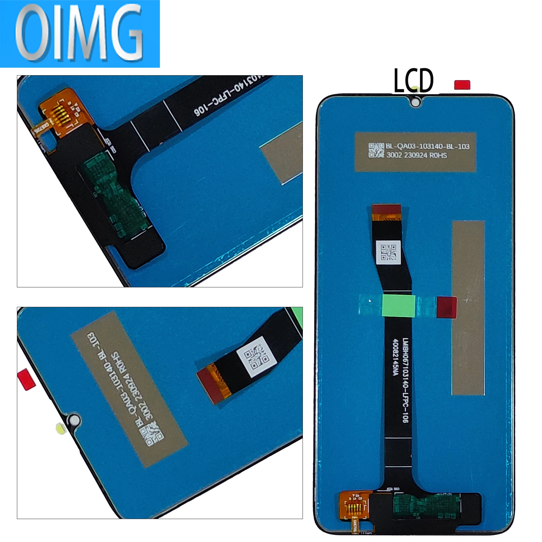 For Huawei Nova Y70 Plus Original LCD Display With Frame MGA-LX9 MGA-LX9N MGA-LX3 Touch Screen Panel Replacement Parts