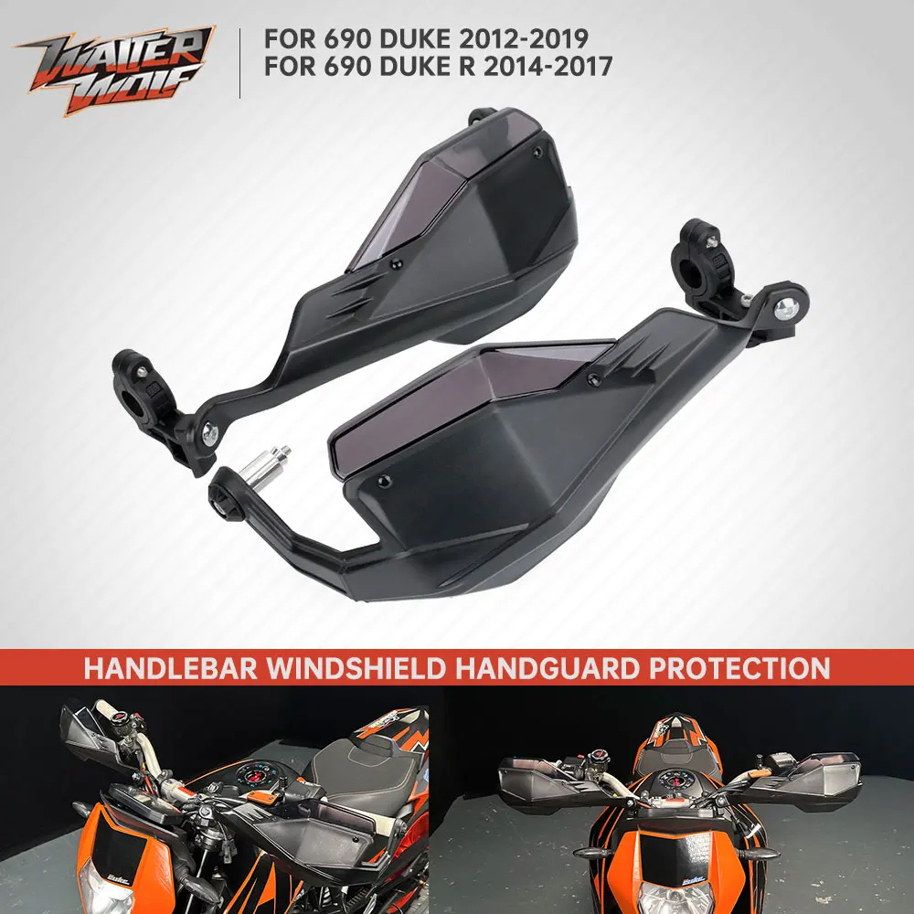 

For 690 DUKE /R 690duke 12-2019 Handlebar Handguard Windshield Brake Clutch Lever Protection 22mm 7/8" Bar Hand Guards Protector