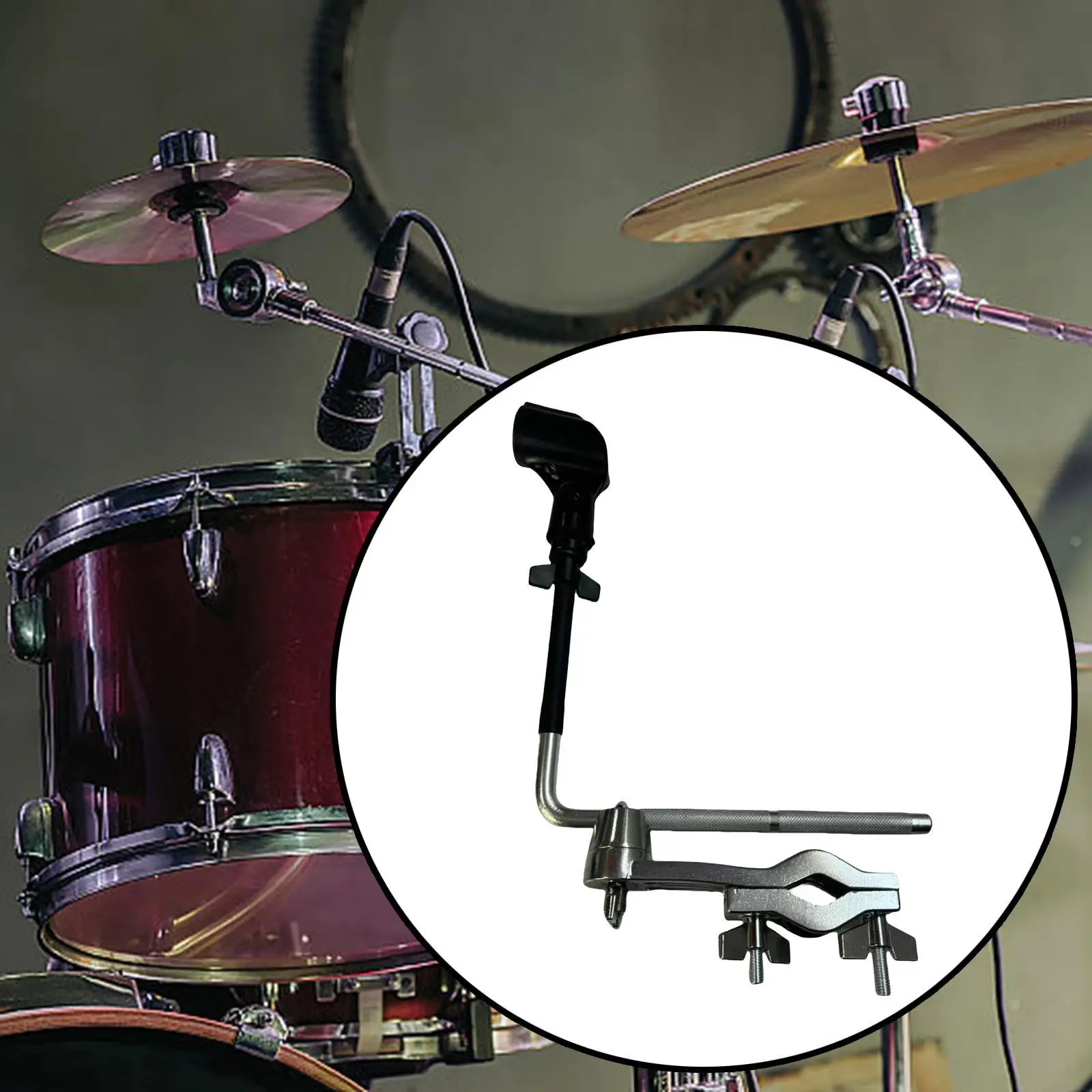 

Drum Mic Mount Clamp Attachment L Shape Instrument Supplies Percussion Instrument