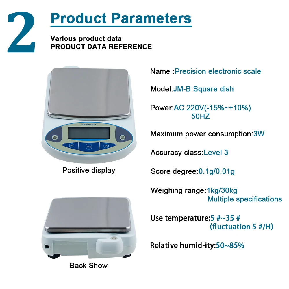 3000/5000g/30kg 0.01g/0.1g Digital Electronic Balance Lab Jewelry Scale High Precision Industrial Kitchen Weighing Balance Scale