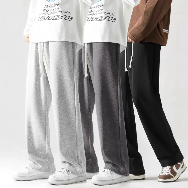 

Trendy Straight Leg Casual Pants for Men in Spring and Autumn 2026 New Loose and Versatile Wide Leg Long Pants Home Pants