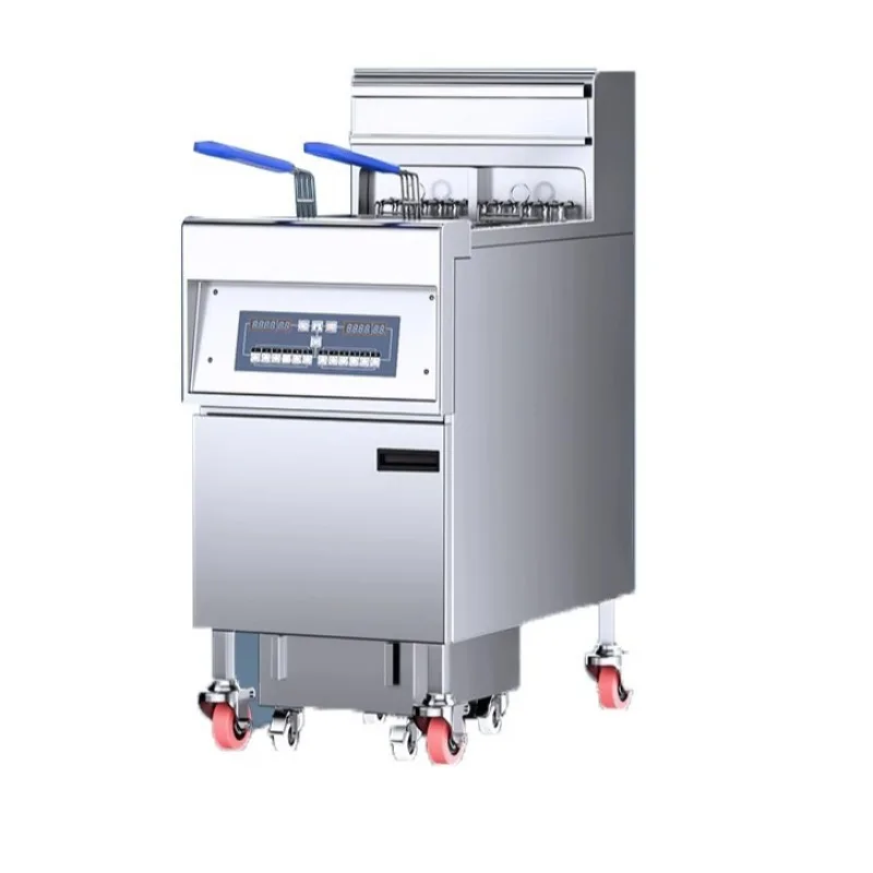 

Fully automatic lifting vertical electric fryer with oil filter truck fryer