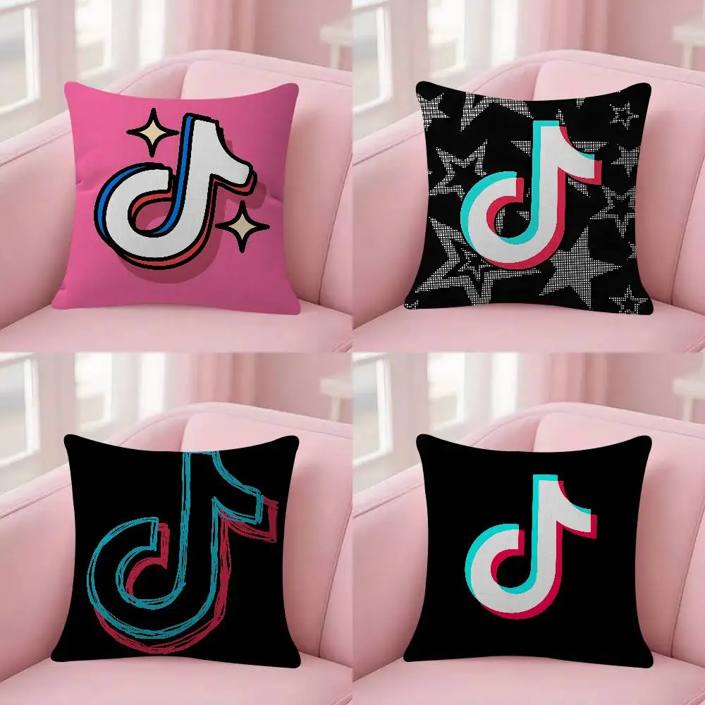 Fashion-T-ti-k-t-To-k Cushion Office Cushion Pillowcase Car Cushion Cover45X45CM Lumbar Pillowcase Sofa Pillowcover