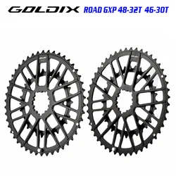 GOLDIX 48-32T 46-30T specification road bicycle crank set disc suitable for SHIMANO and SRAMGXP's 10 speed 11 speed 12 speed