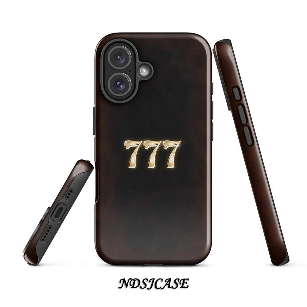 

Luxury Triple Seven Phone Case for iPhone 17 16 15 14 13 12 11 Pro Max Air Plus Luxury Double-layer Back Cover