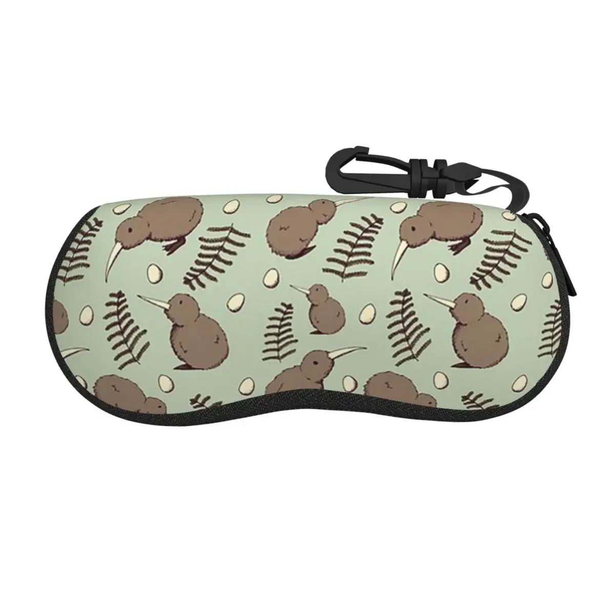 Kiwi Bird Shell Glasses Case Protective Sunglasses Box Women Men Soft Eyeglasses Bag Pouch