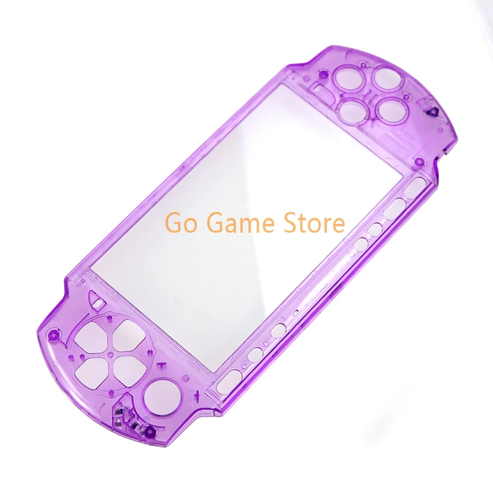 12pcs Replacement For PSP3000 PSP 3000 6 Color Clear Transparent Top Front Cover Faceplate Shell Case Cover Protector