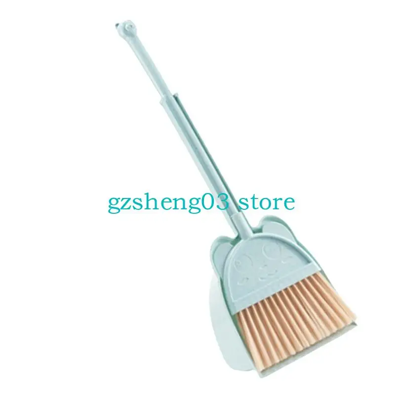 أداة تنظيف U75C مجموعة Toddler Broom و Dustpan Cleaning Toy Girl Play Play Toy