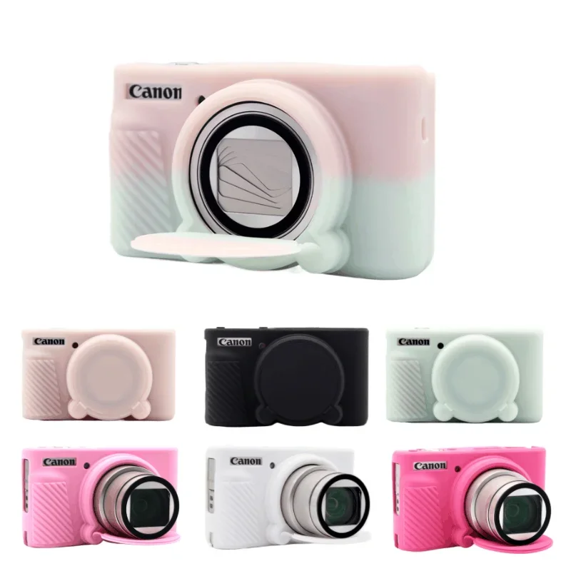 For Canon PowerShot SX730 SX740 SX740HS New Design Soft Camera Bag Silicone Case Rubber Cover Body Skin