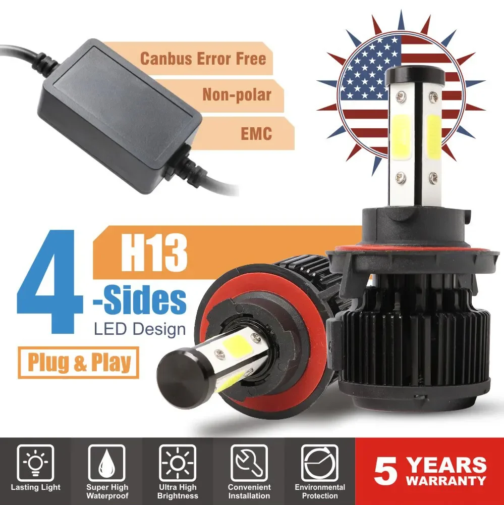 

H13 LED Headlight H7 H11 with Fan Mini Size Car Bulb HB4 H9 H8 HB3 H10 H4 9005 9006 H16 Auto Moto Fog Light 50W 6000K White