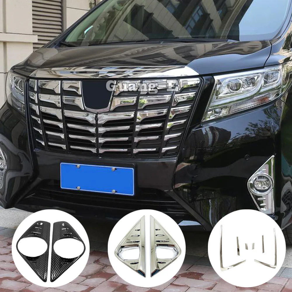 

ABS автомобильный передний противотуманный фонарь, декоративная отделка, внешние аксессуары для бровей для Toyota Alphard Vellfire 2016 2017 2018 2019 2020