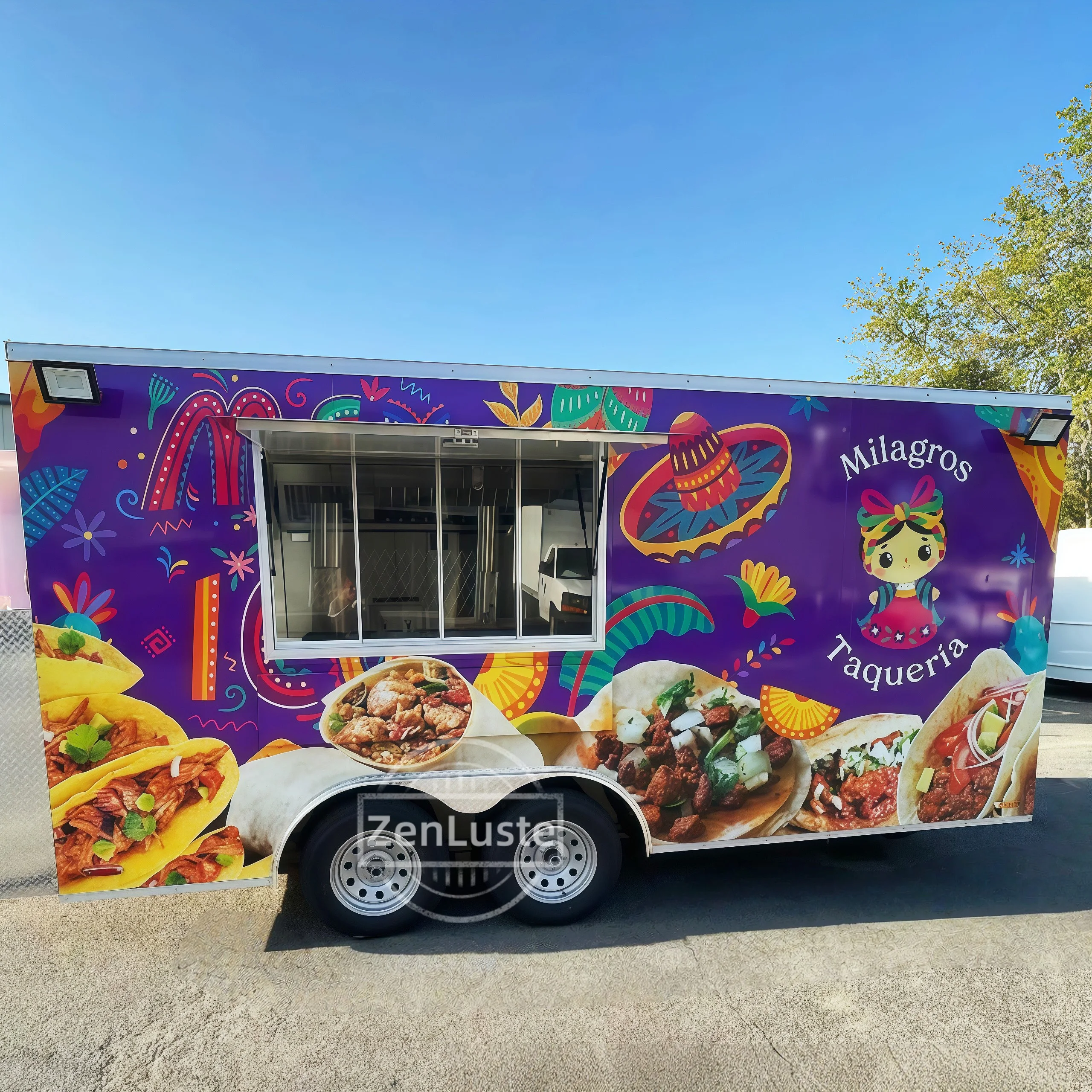 

Fully Equipped Food Truck Fully Equipped Mobile Restaurant Ice Cream Pizza Hot Dog Mobile Food Trailer Food Truck with Kitchen