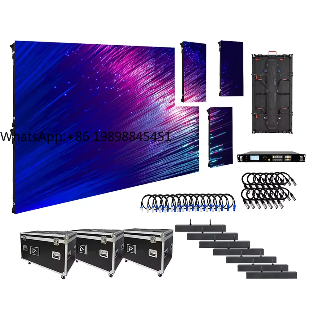 

High Quality P2.6 P2.97 P3.91 P4.81 Outdoor Stage Backdrop LED Video Wall Rental Display for Events and Publicity