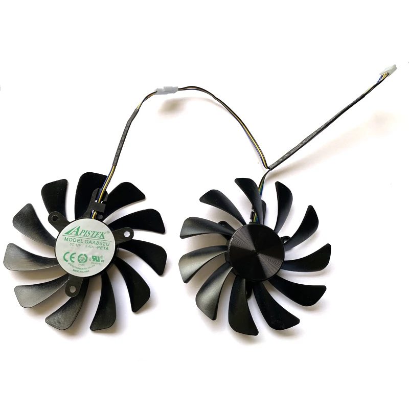 2PCS NEW Cooling Fan 95MM 4PIN GAA8S2U For ZOTAC GeForce GTX 1080 Ti AMP Edition ZT-P10810D-10P video card fans
