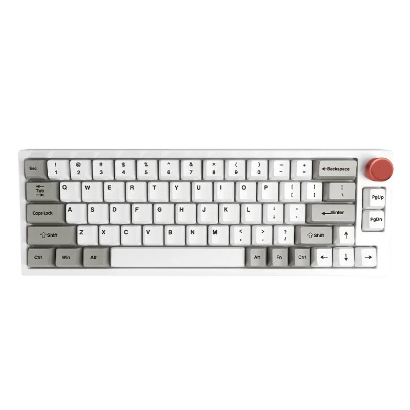 teclado mecanico programavel sem fio rgb hotswap bluetooth 66 teclas com botao mac vn66 24g modos 01