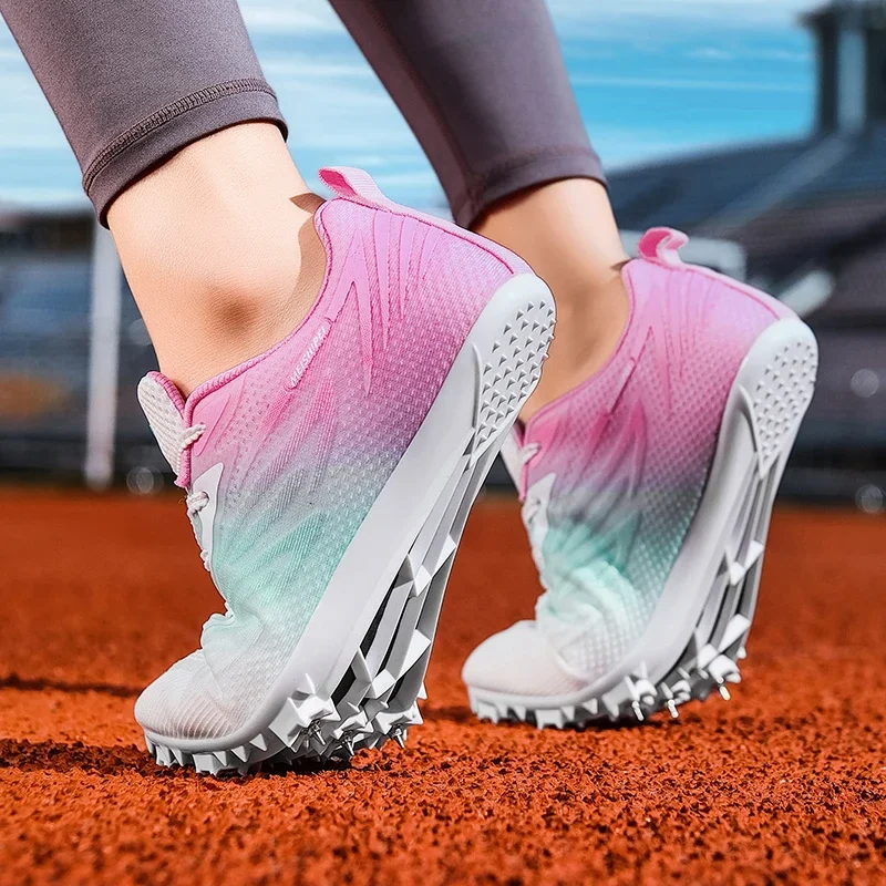 Męskie Damskie Wydarzenia w lekkoatletyce Buty do biegania na szpilce Buty do sprintu Buty sportowe z krótkimi kolcami Buty do biegania Treningowe Buty wyścigowe Rozmiar 34-44