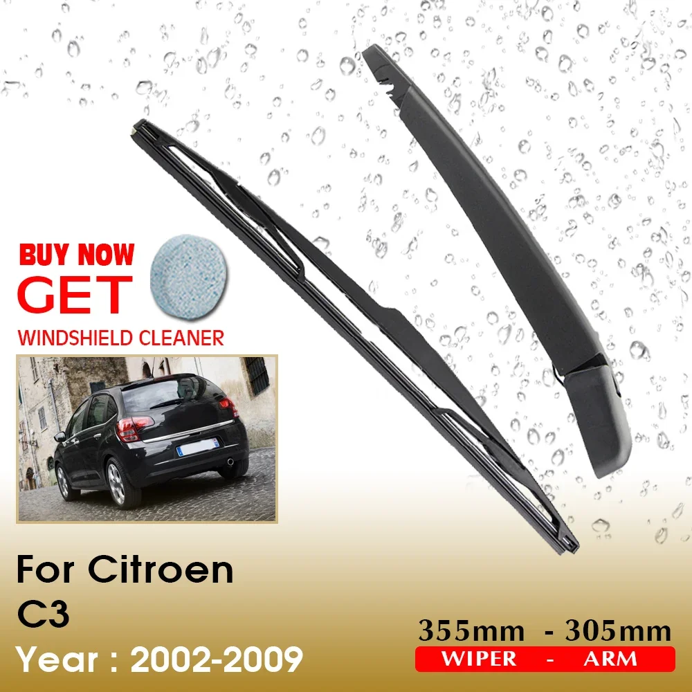 

Car Wiper Blade Rear Windshield Wiper Arm Blade Brushes For Citroen C3 355MM 2002-2009 Windscreen Wiper Auto Accessories