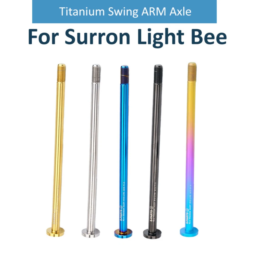 

Motorcycle Titanium Swing ARM Axle With Nut Screw For Surron Lightbee X S Sur ron Off-road Rear Fork Mid.Shaft Rear fork shaft